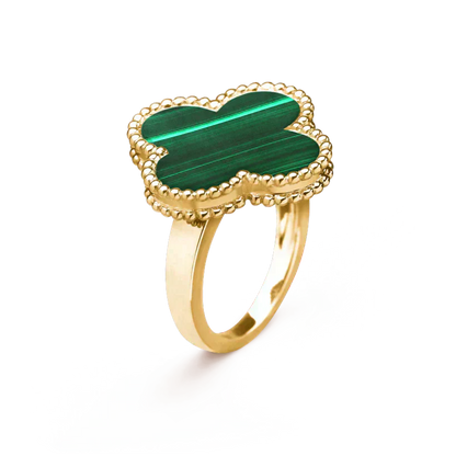 [Eterna Jewels]CLOVER MALACHITE RING