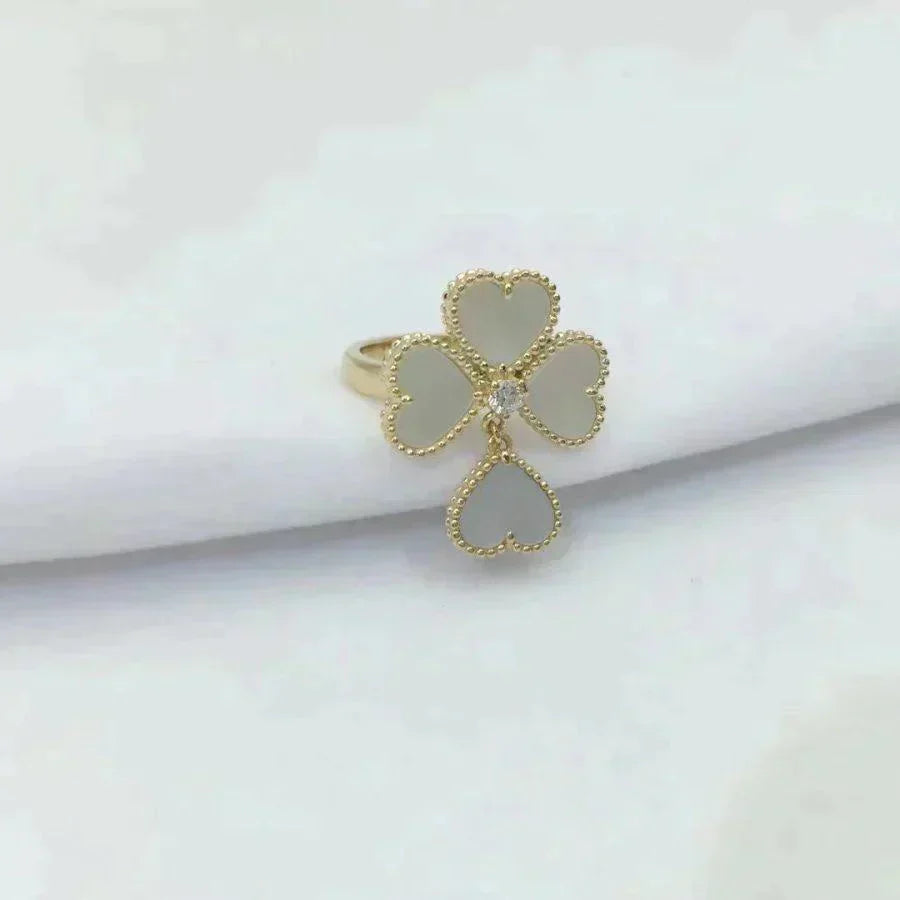 [Eterna Jewels]SWEET CLOVER WHITE MOP RING