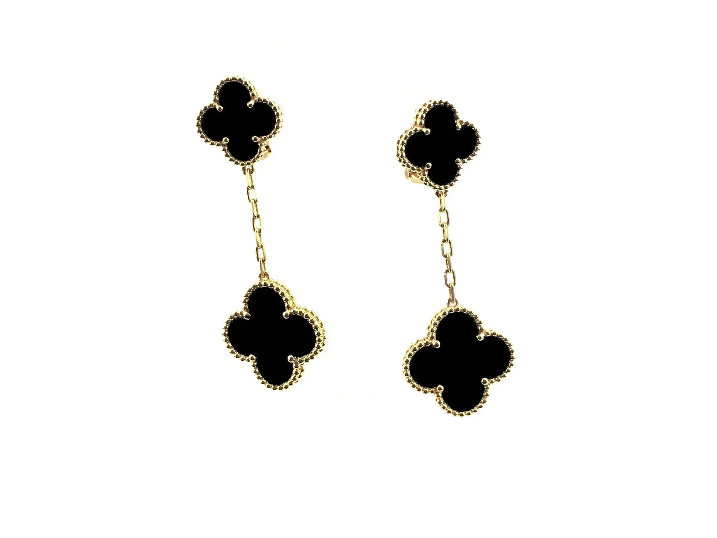 [Eterna Jewels]CLOVER 2 MOTIFS  EARRINGS (MULTIPLE CHOICESC
