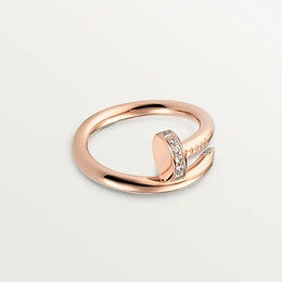 [Eterna Jewels]JUSTE RING 2.65MM PINK GOLD DIAMOND
