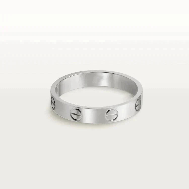 [Eterna Jewels]LOVE RING 4MM 1 DIAMOND SILVER